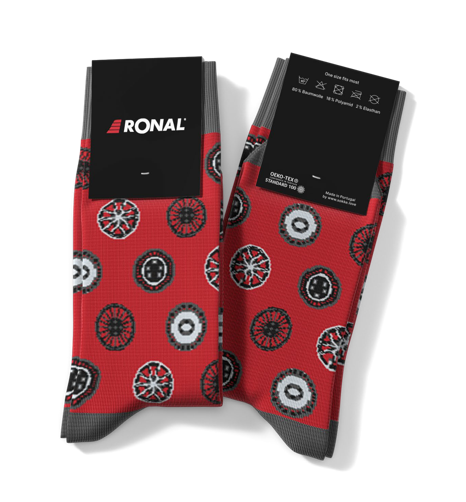 Socken RONAL Wheels, rot