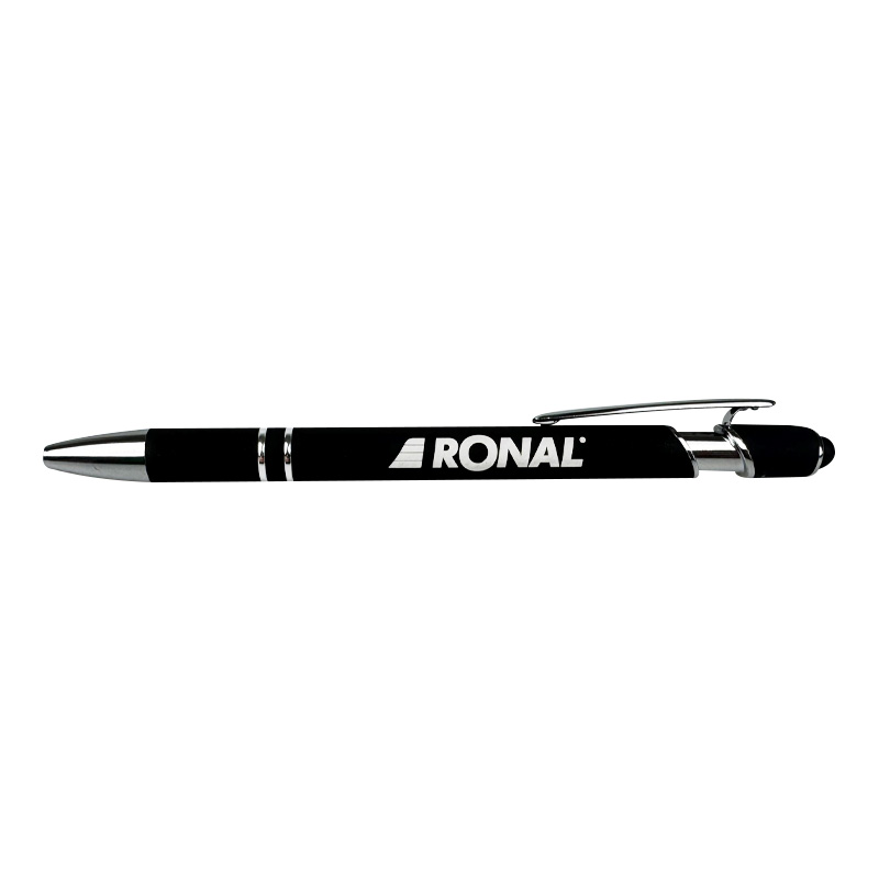 Kugelschreiber Stylus Soft Touch, schwarz