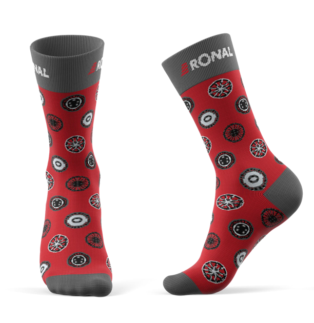 Socken RONAL Wheels, rot